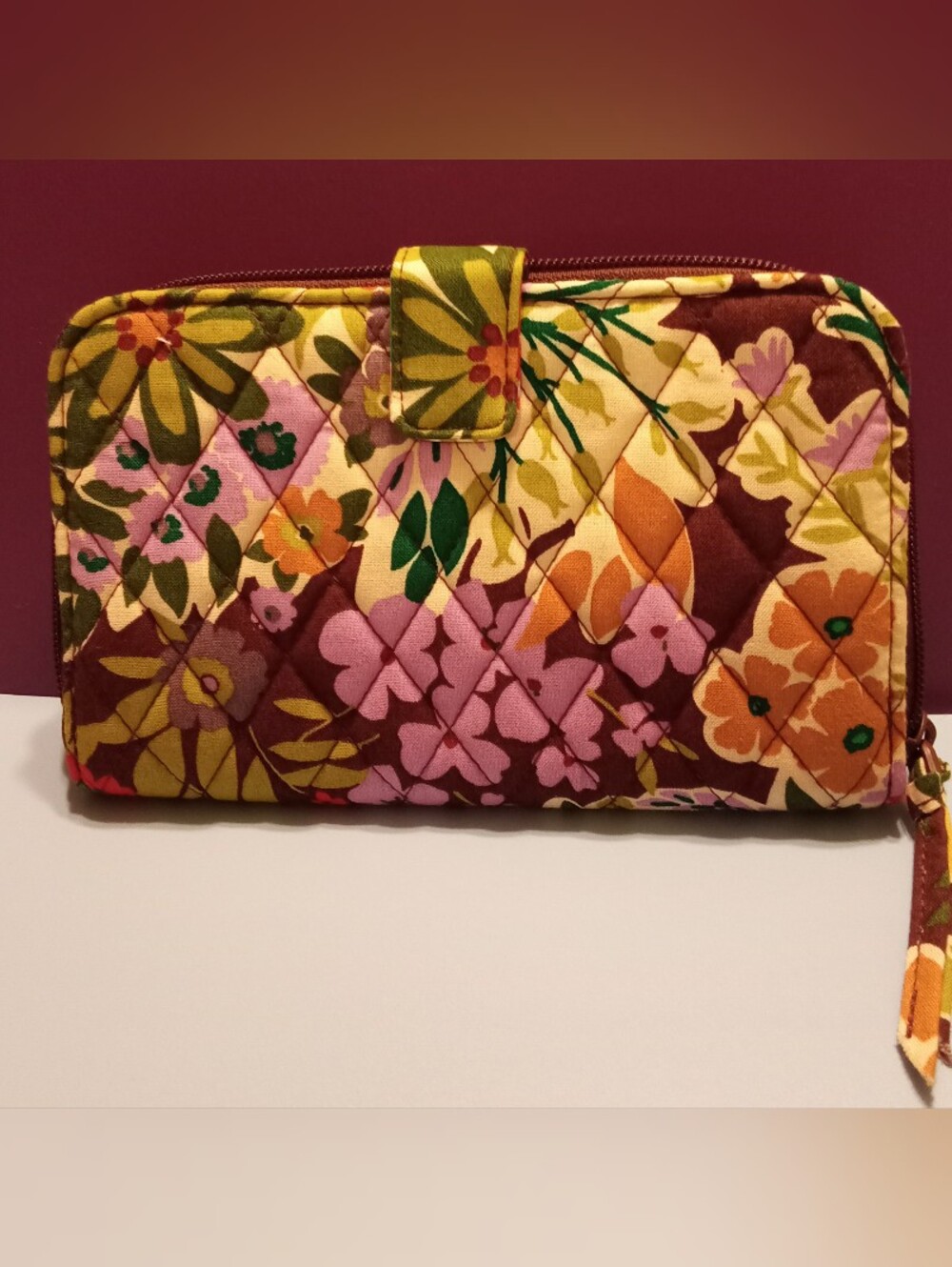 Vera Bradley Essential Tab Wallet in Evening Garden